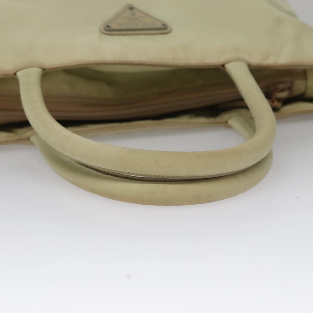 Prada Beige Synthetic Handbag (Pre-Owned)