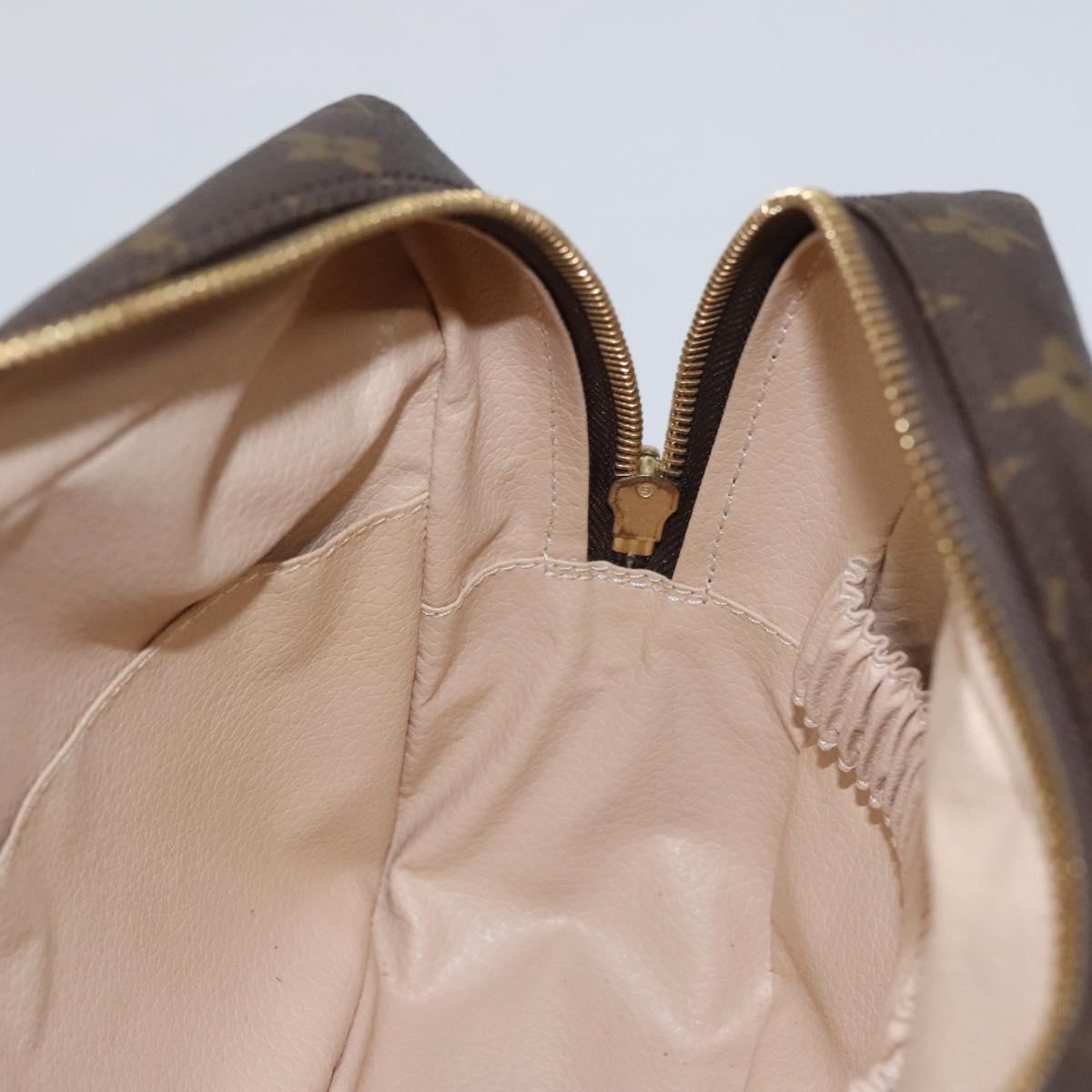 Louis Vuitton Trousse Toilette 28 Brown Canvas Clutch Bag (Pre-Owned)