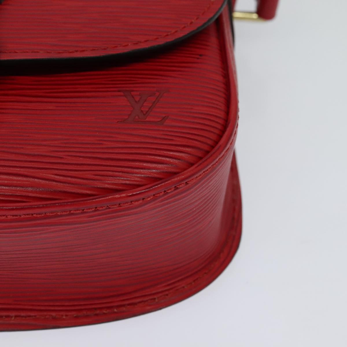 Louis Vuitton Saint Cloud Red Leather Shoulder Bag (Pre-Owned)