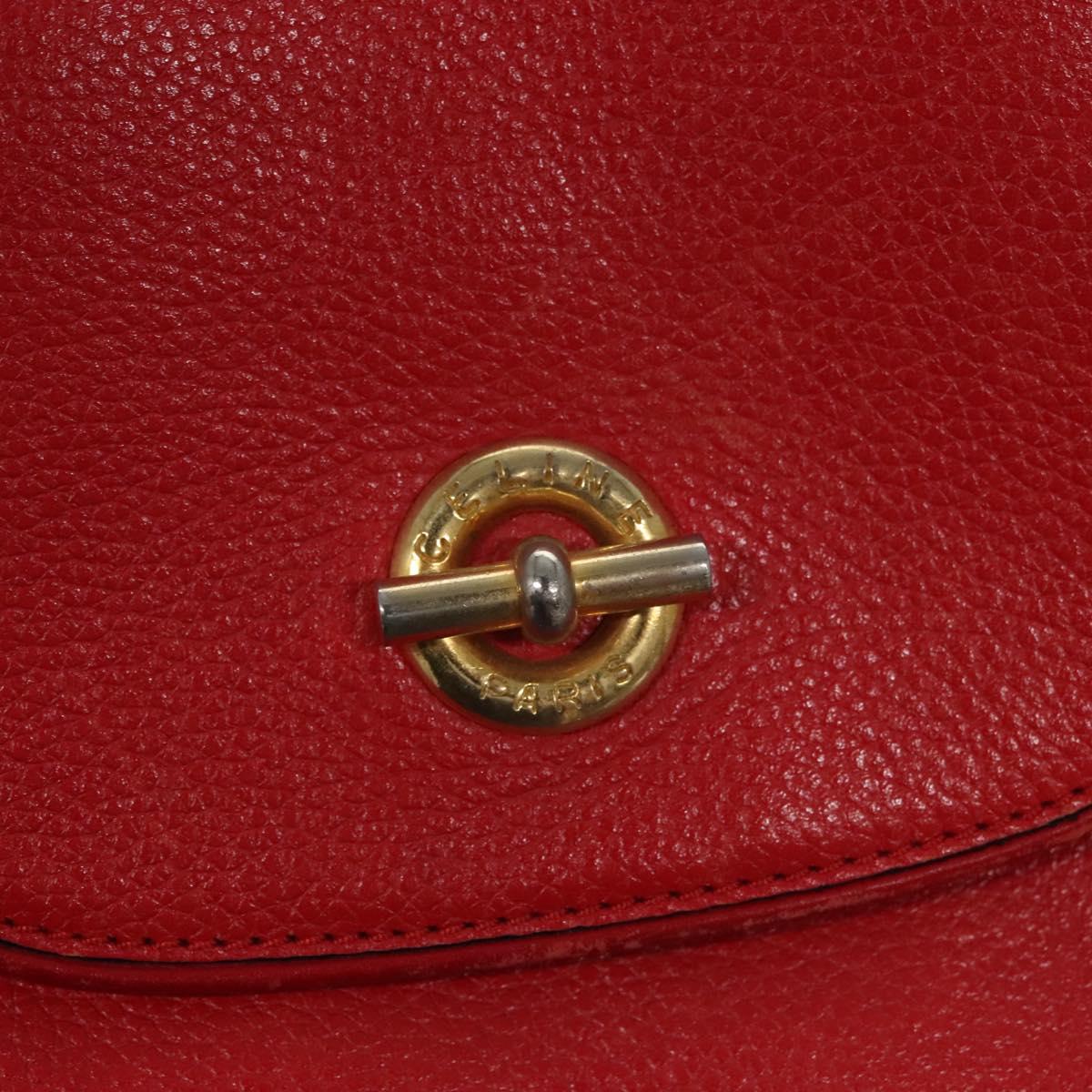Céline Red Leather Backpack Bag (Pre-Owned)
