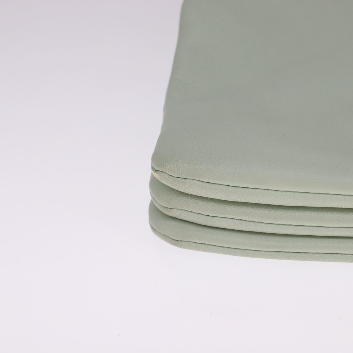 Céline Trio Green Leather Shoulder Bag (Pre-Owned)