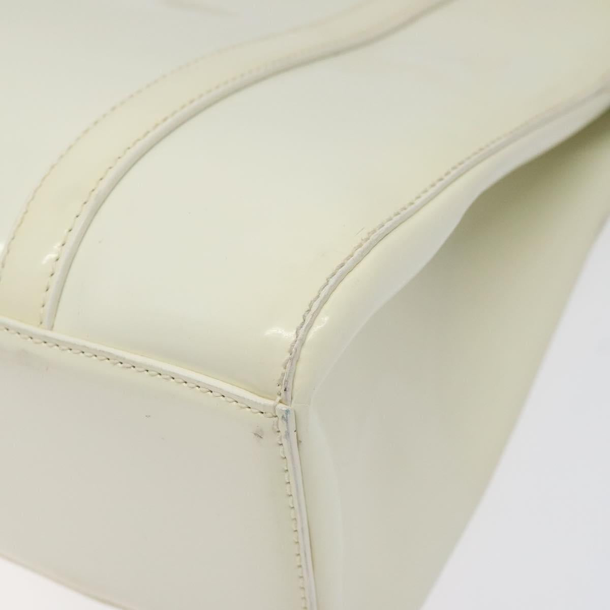 Prada White Patent Leather Handbag (Pre-Owned)