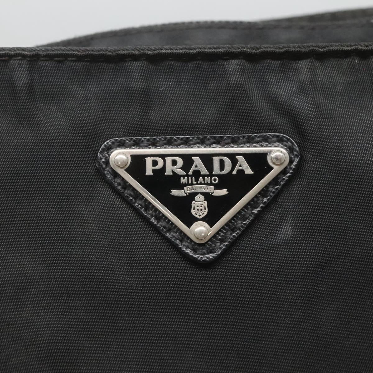 Prada Tessuto Black Nylon Shoulder Bag (Pre-Owned)