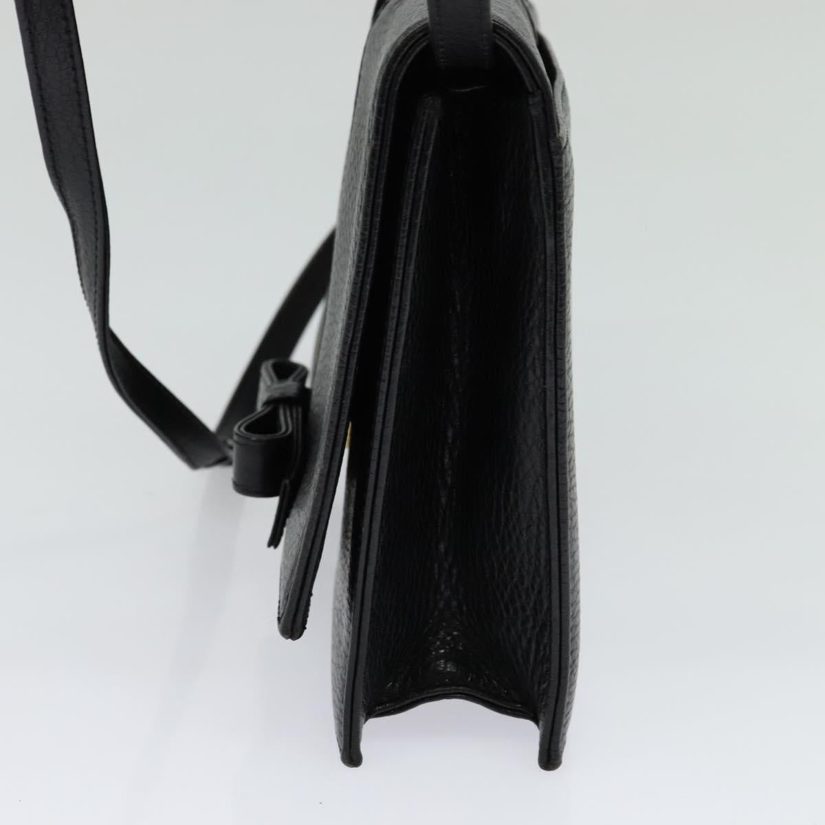 Valentino Garavani Black Leather Shoulder Bag (Pre-Owned)