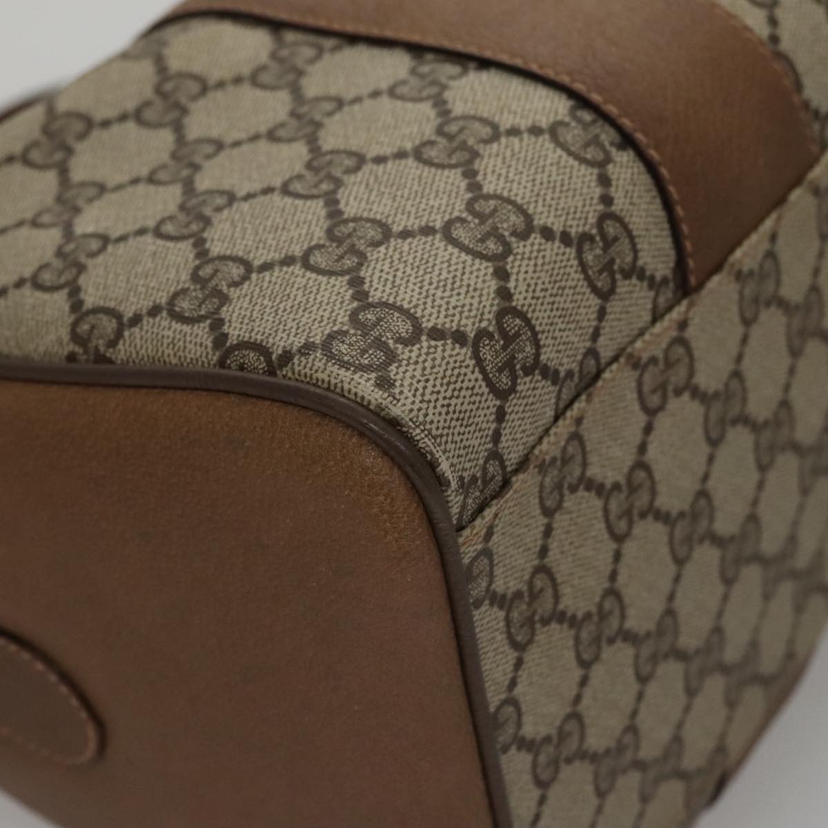 Gucci Sherry Beige Canvas Travel Bag (Pre-Owned)