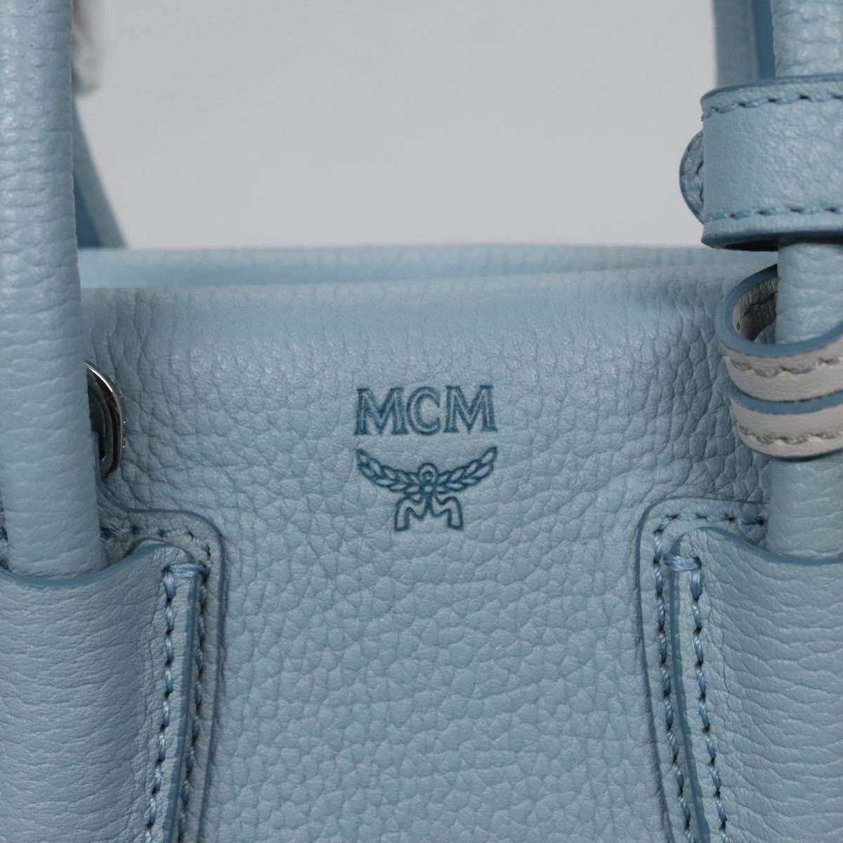 MCM Milla Blue Leather Handbag (Pre-Owned)