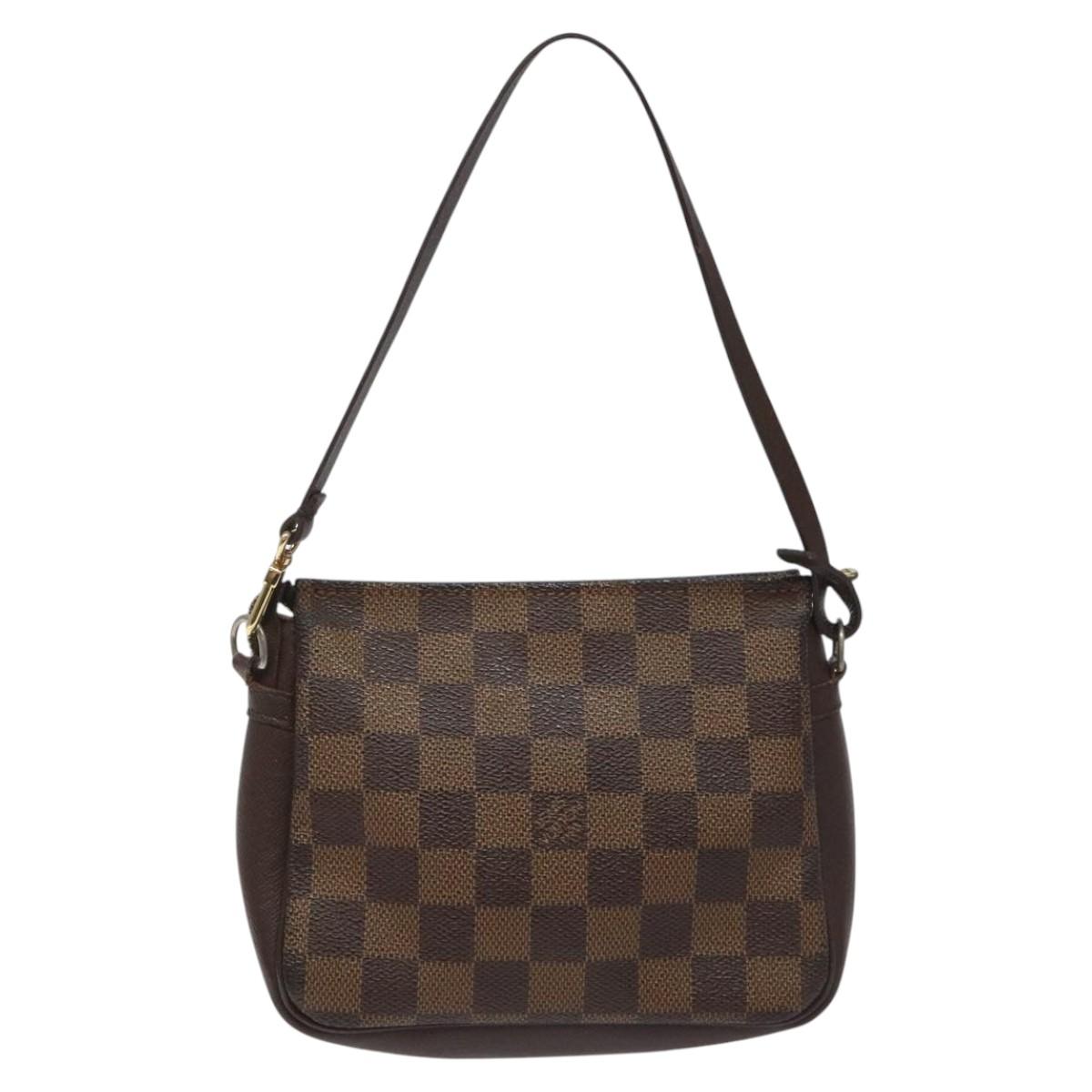 Louis Vuitton Trousse Makeup Brown Canvas Clutch Bag (Pre-Owned)