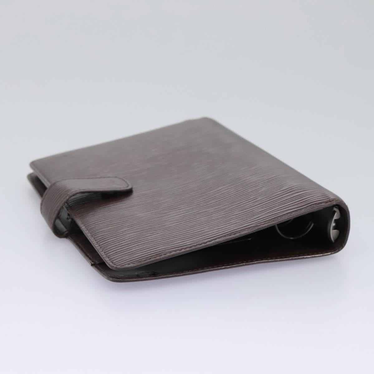 Louis Vuitton Couverture Agenda Fonctionnel Mm Brown Leather Wallet (Pre-Owned)
