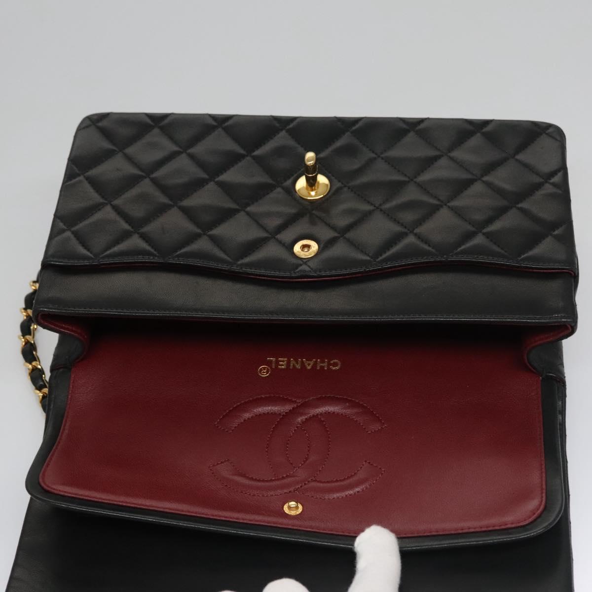 Chanel Timeless Black Leather Shoulder Bag (Pre-Owned)