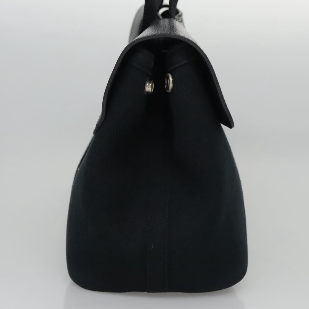 Hermès Valparaiso Black Canvas Handbag (Pre-Owned)