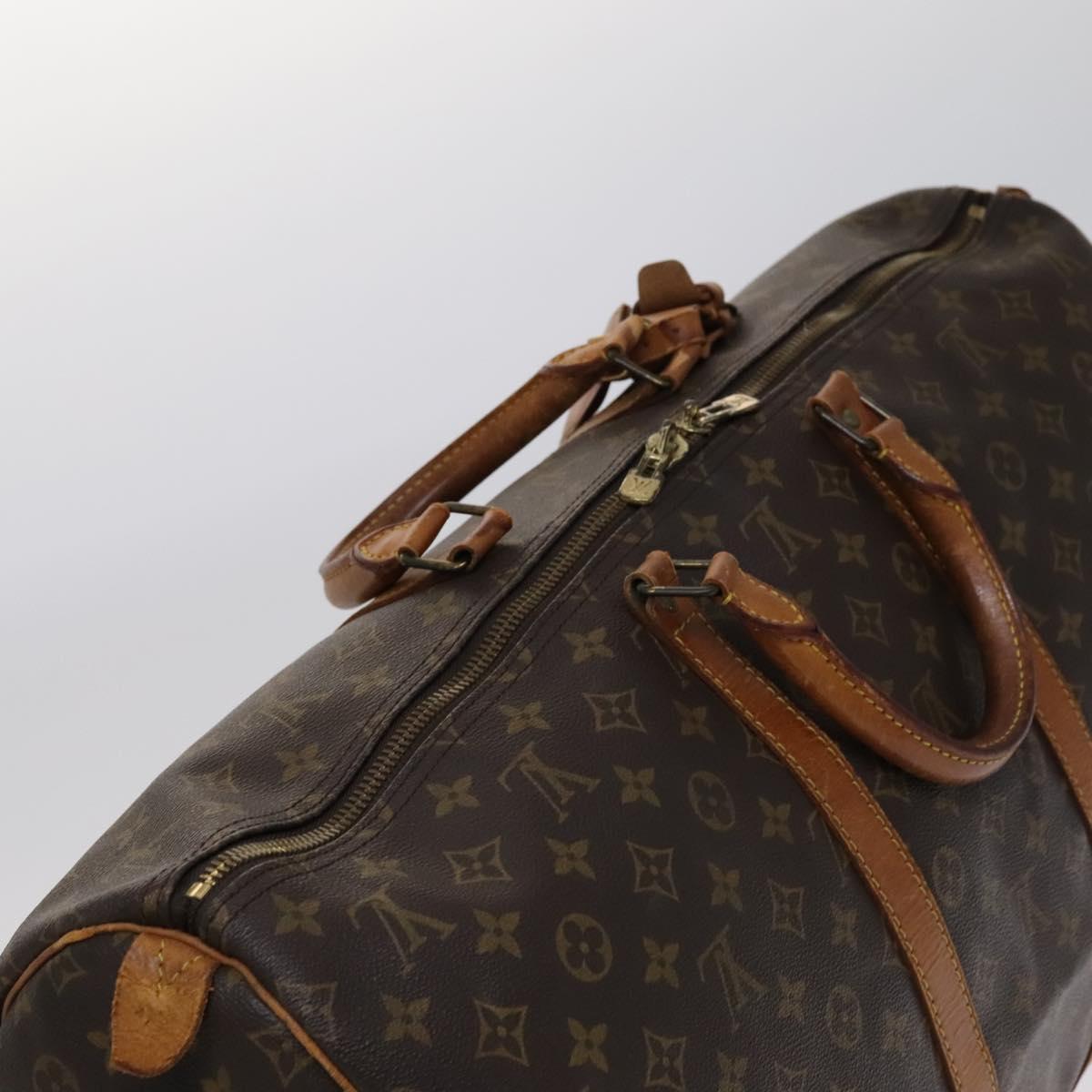 Louis Vuitton Keepall 55 Brown Canvas Travel Bag (Pre-Owned)