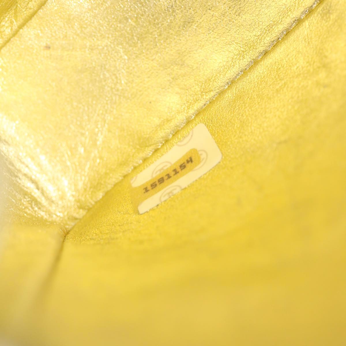 Chanel Gold Leather Shoulder Bag (Pre-Owned)