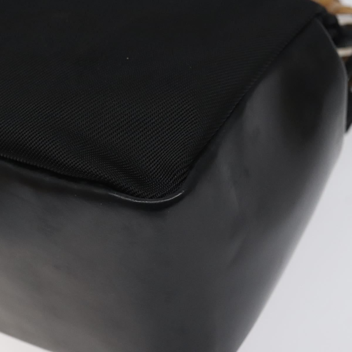 Gucci Bamboo Black Synthetic Handbag (Pre-Owned)