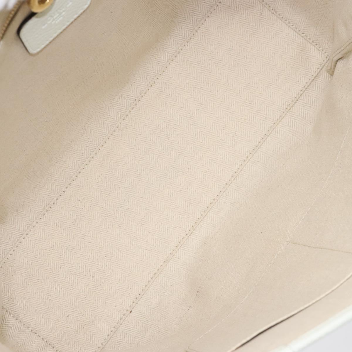 Loewe T Shopper White Leather Tote Bag (Pre-Owned)