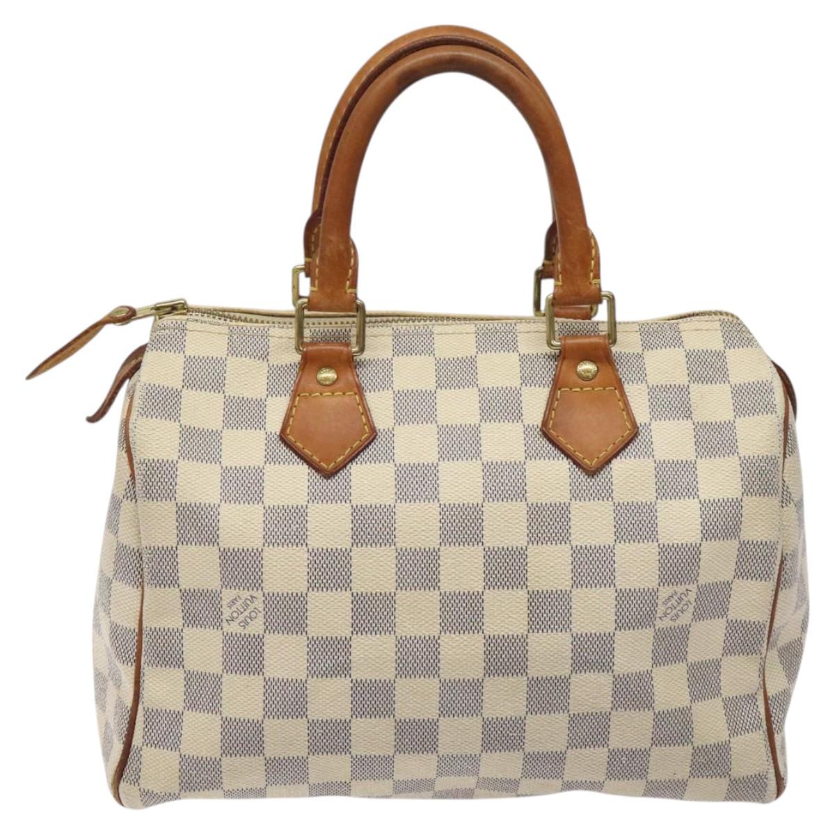 Louis Vuitton Speedy 25 Beige Canvas Handbag (Pre-Owned)