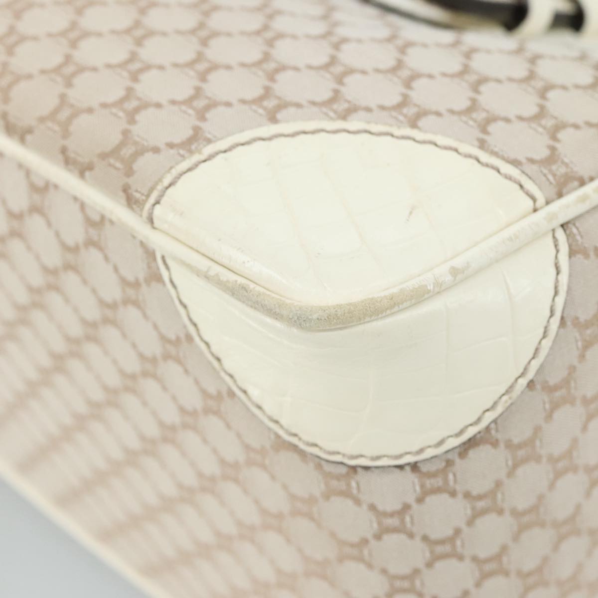 Céline Boogie Beige Canvas Handbag (Pre-Owned)