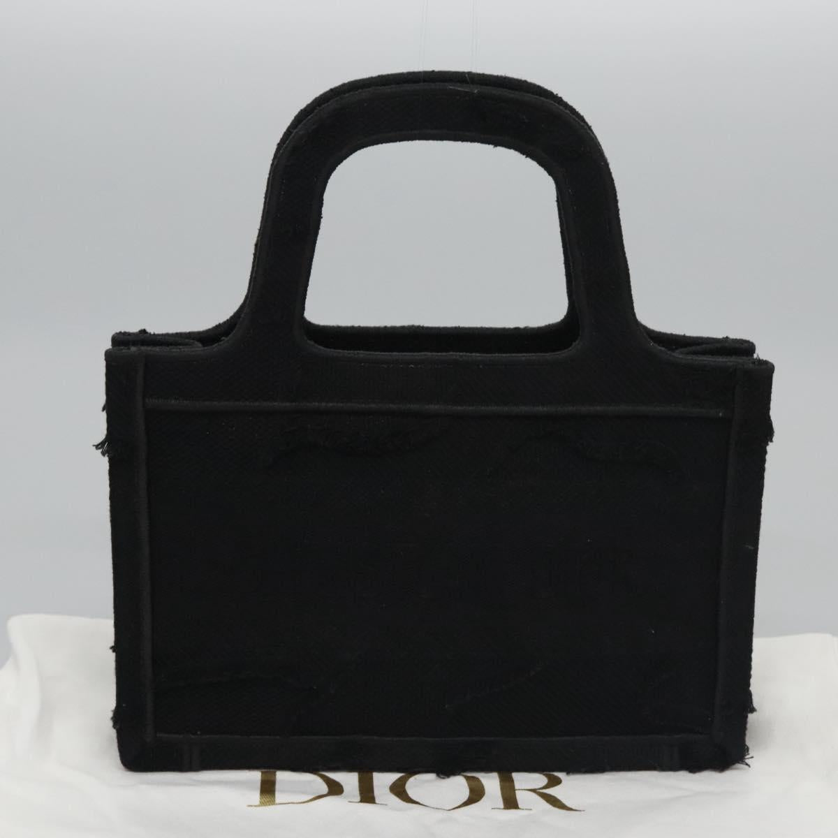 Dior Book Tote Black Canvas Tote Bag (Pre-Owned)