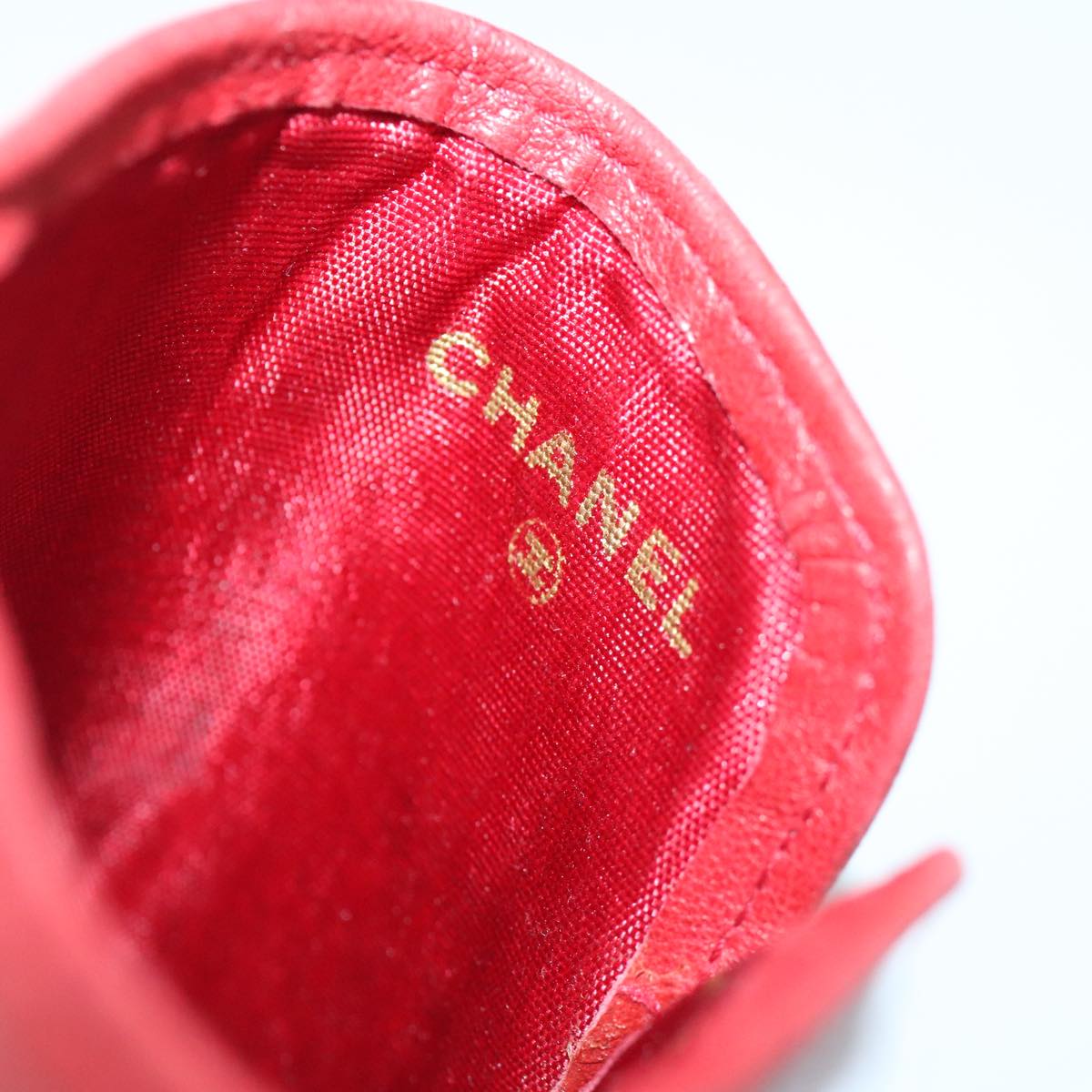 Chanel Red Leather Wallet (Pre-Owned)