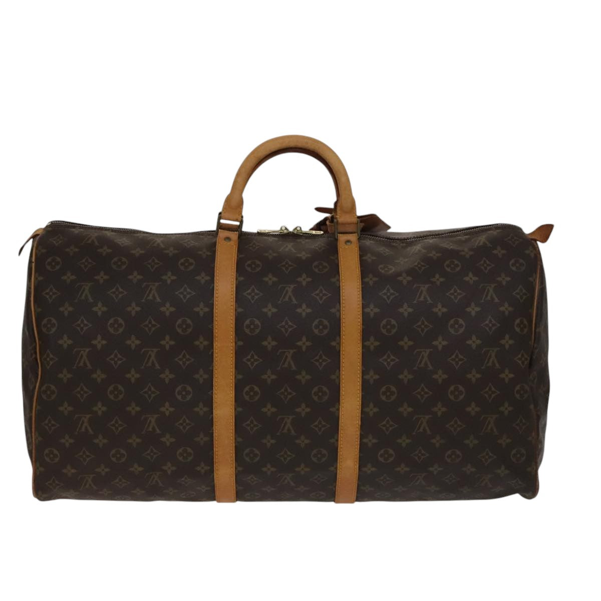 Louis Vuitton Keepall 60 Brown Canvas Travel Bag (Pre-Owned)