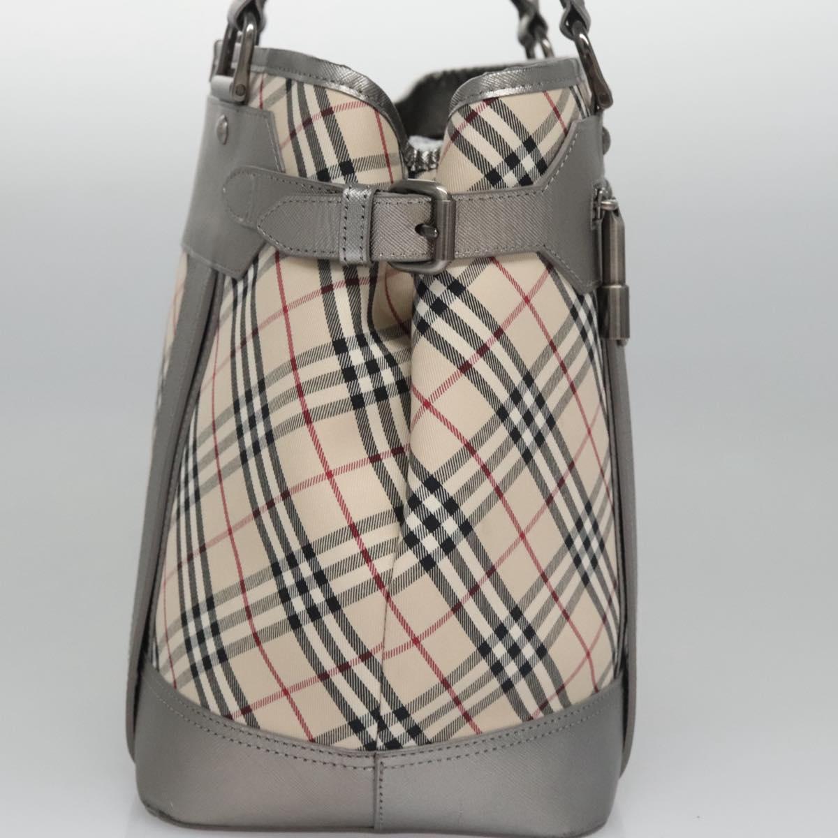 Burberry Nova Check Beige Canvas Tote Bag (Pre-Owned)