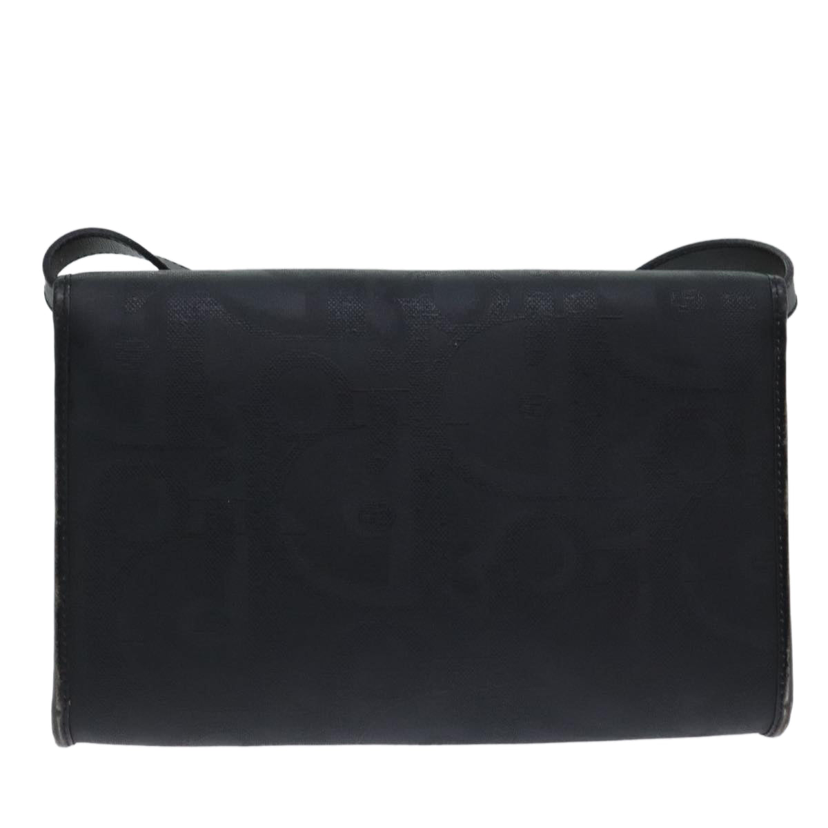 Dior Trotter Black Canvas Shoulder Bag (Pre-Owned)