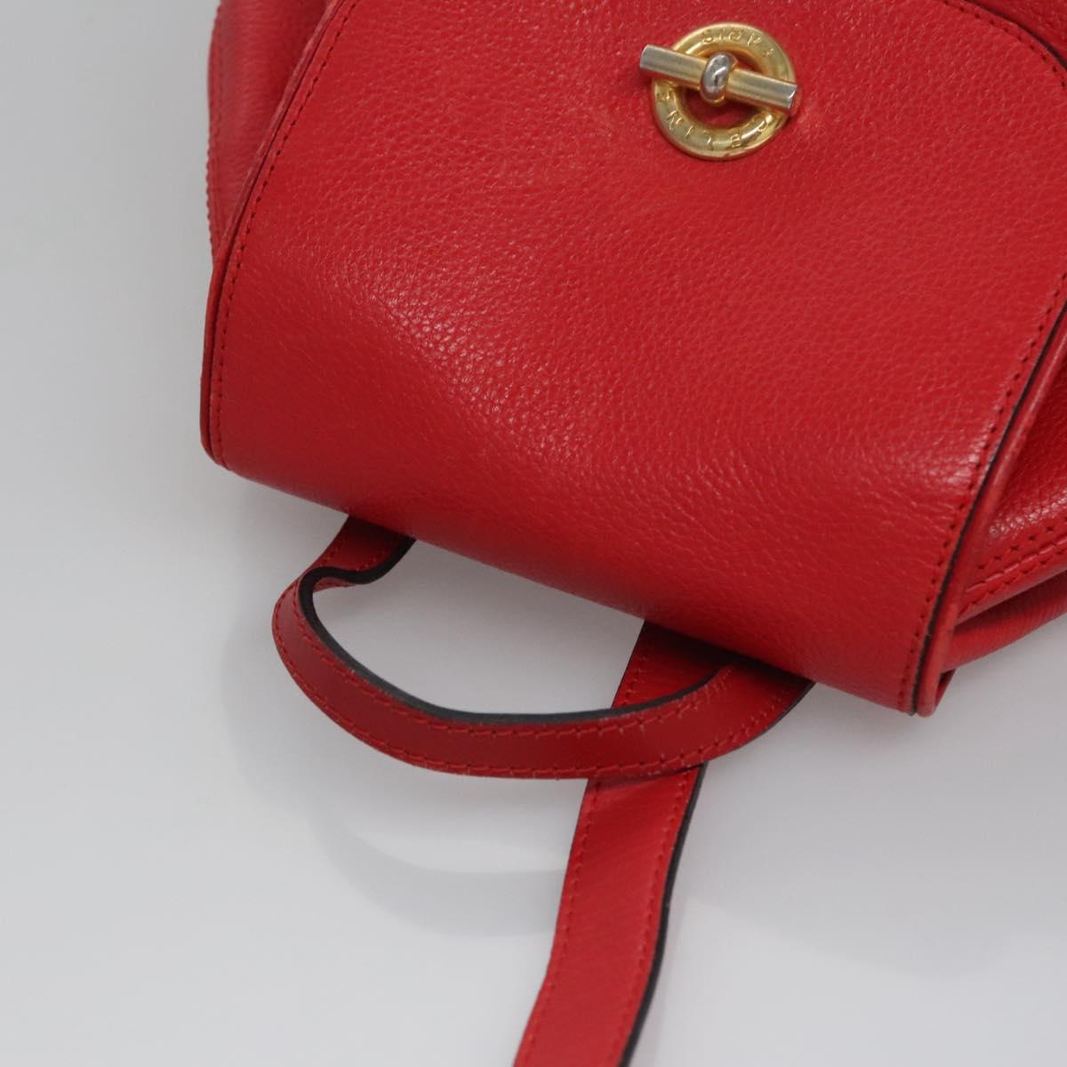 Céline Red Leather Backpack Bag (Pre-Owned)