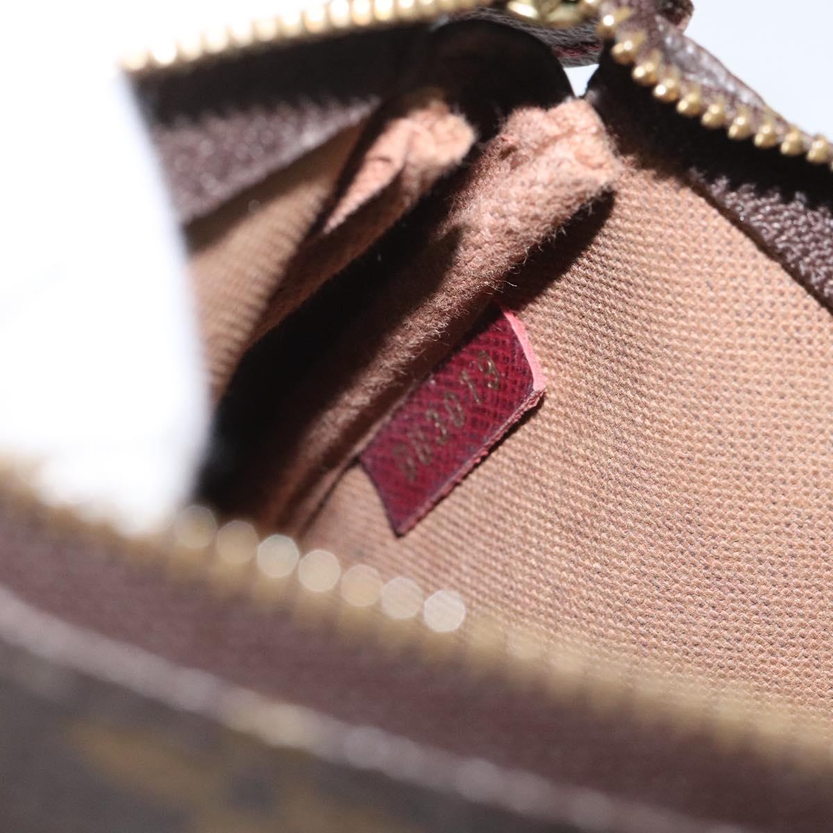 Louis Vuitton Mini Pochette Accessoires Brown Canvas Clutch Bag (Pre-Owned)