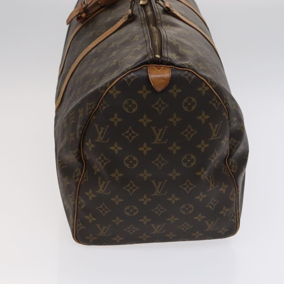 Louis Vuitton Keepall 55 Brown Canvas Travel Bag (Pre-Owned)
