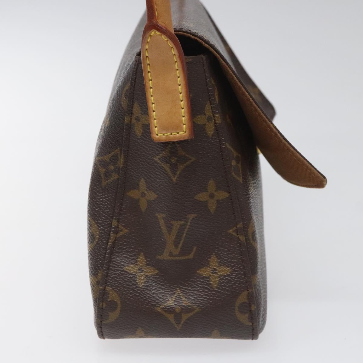 Louis Vuitton Mini Looping Brown Canvas Shoulder Bag (Pre-Owned)