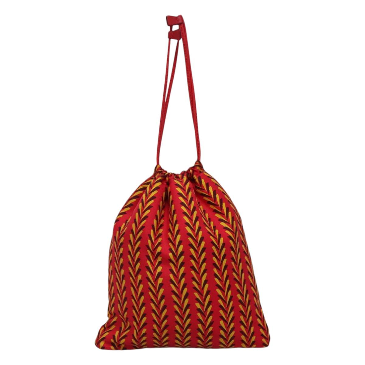 Prada Tessuto Red Silk Shoulder Bag (Pre-Owned)