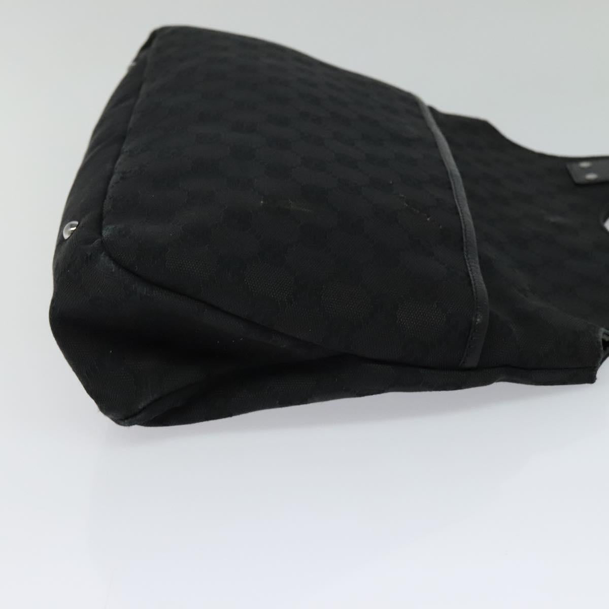 Gucci Gg Canvas Black Canvas Shoulder Bag (Pre-Owned)