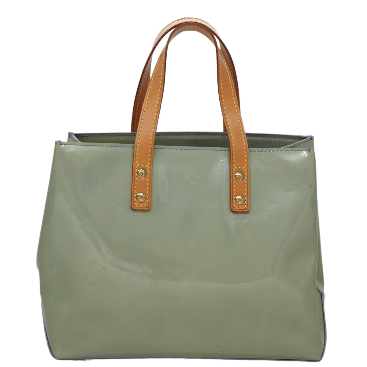 Louis Vuitton Reade Blue Patent Leather Handbag (Pre-Owned)