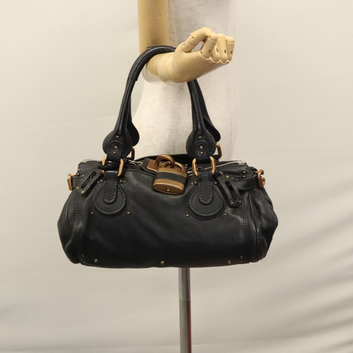 Chloé Paddington Black Leather Handbag (Pre-Owned)