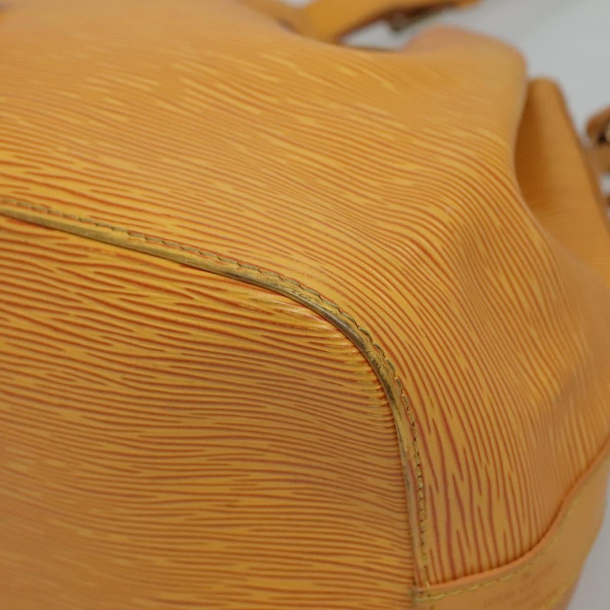 Louis Vuitton Petit Noé Yellow Leather Shoulder Bag (Pre-Owned)