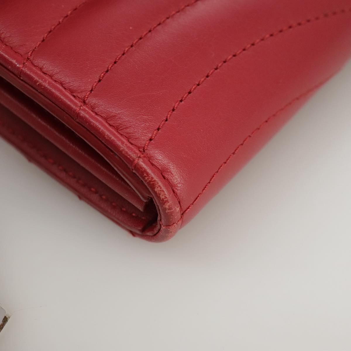 Louis Vuitton New Wave Red Leather Wallet (Pre-Owned)
