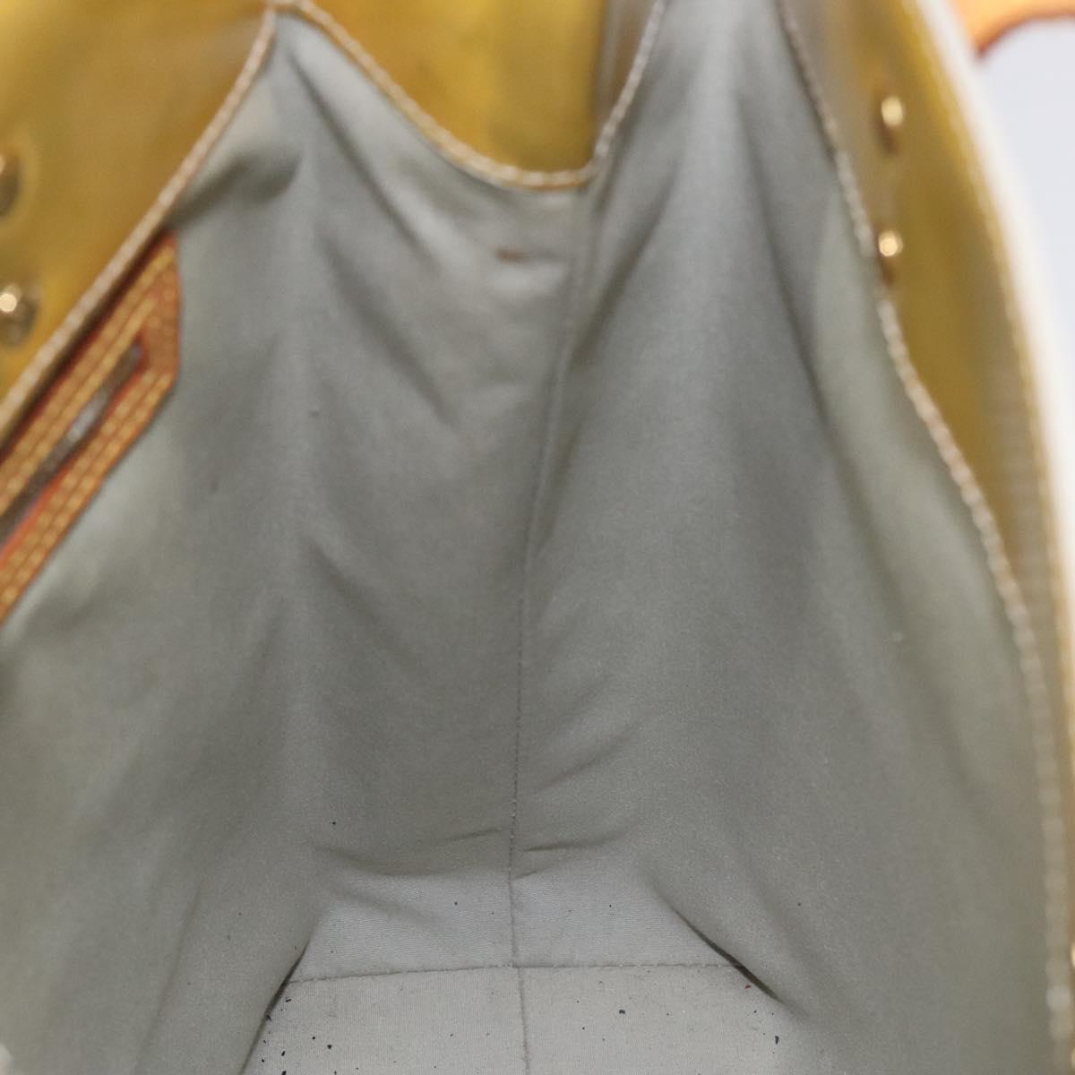 Louis Vuitton Reade Yellow Patent Leather Handbag (Pre-Owned)