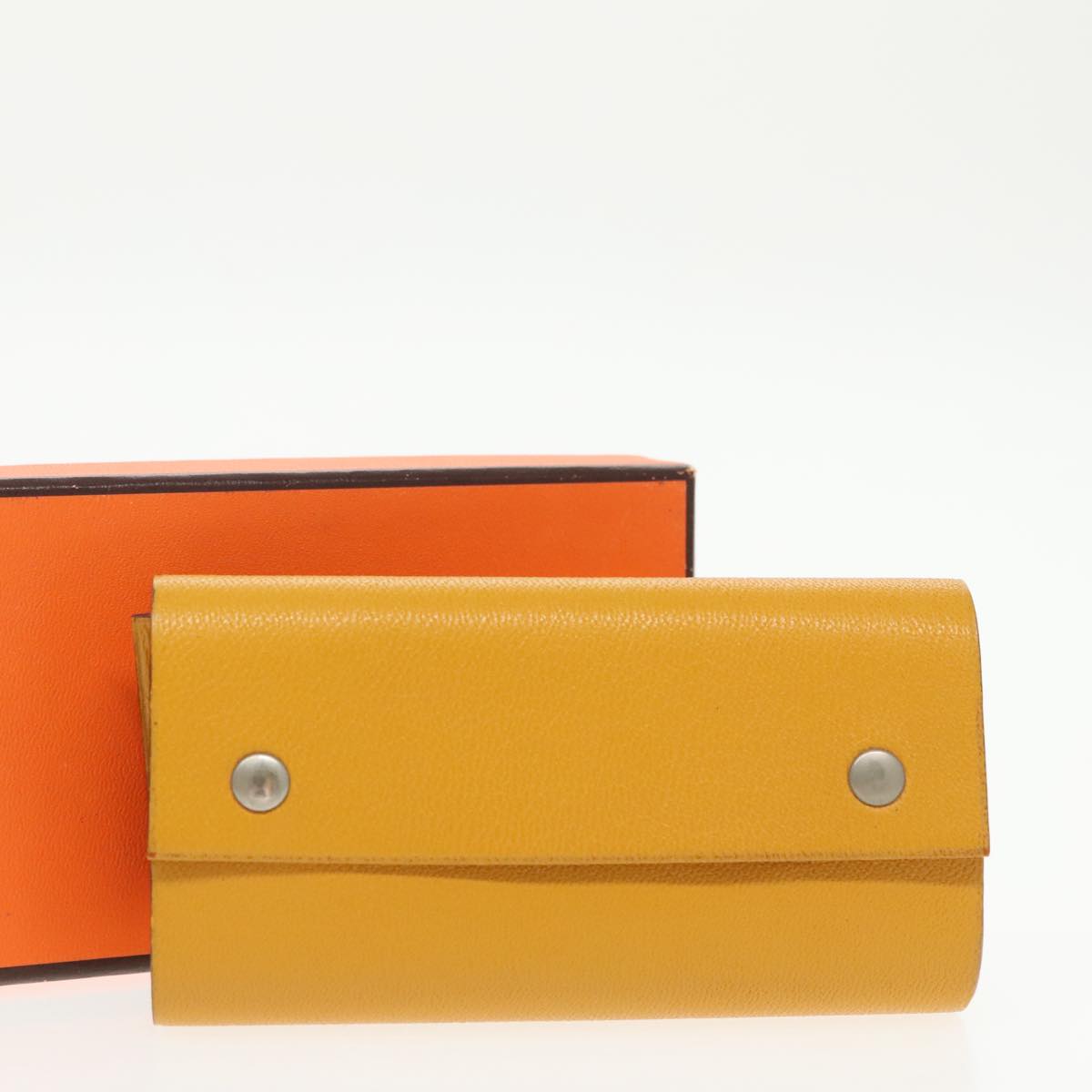 Hermès Yellow Leather Wallet (Pre-Owned)