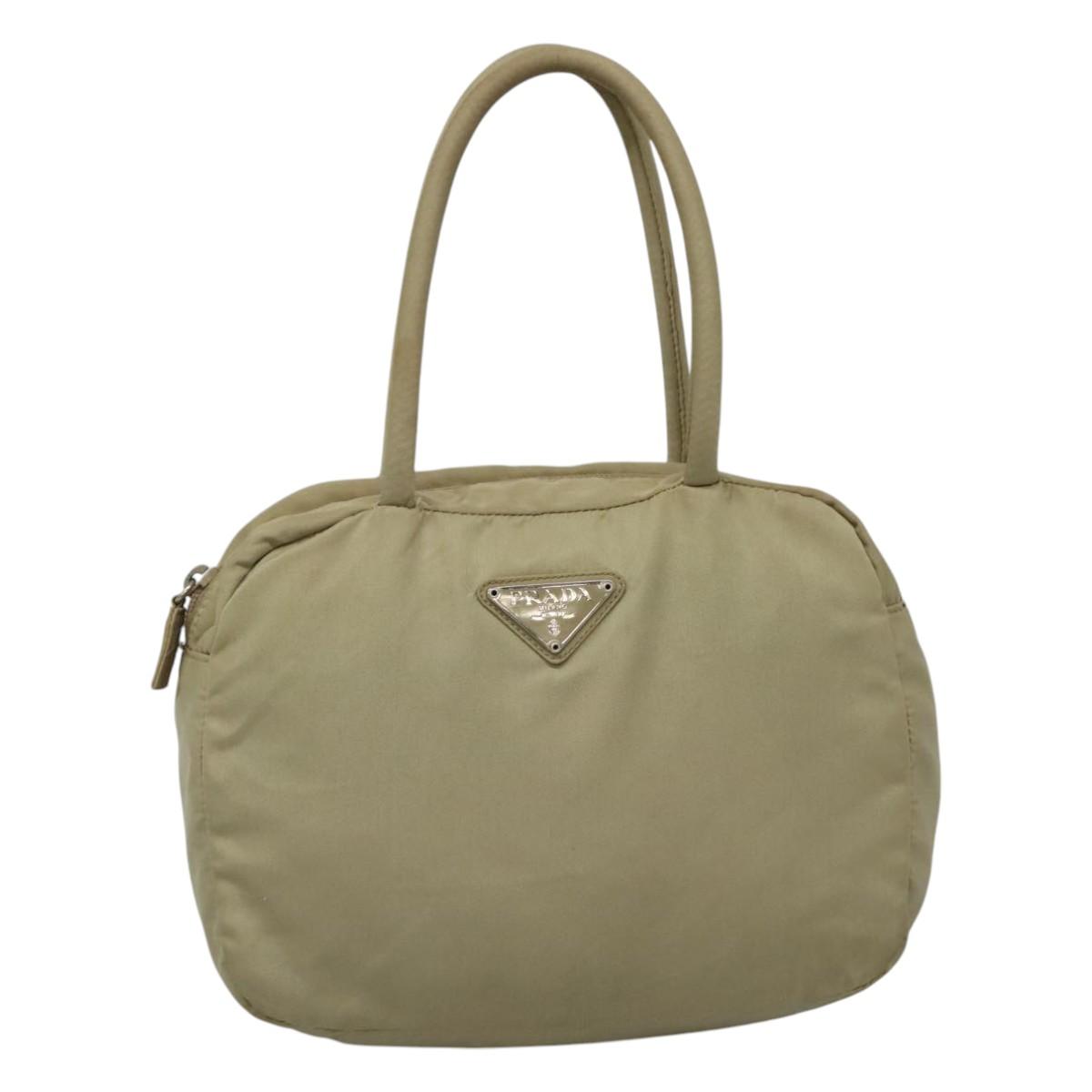 Prada Tessuto Green Synthetic Handbag (Pre-Owned)