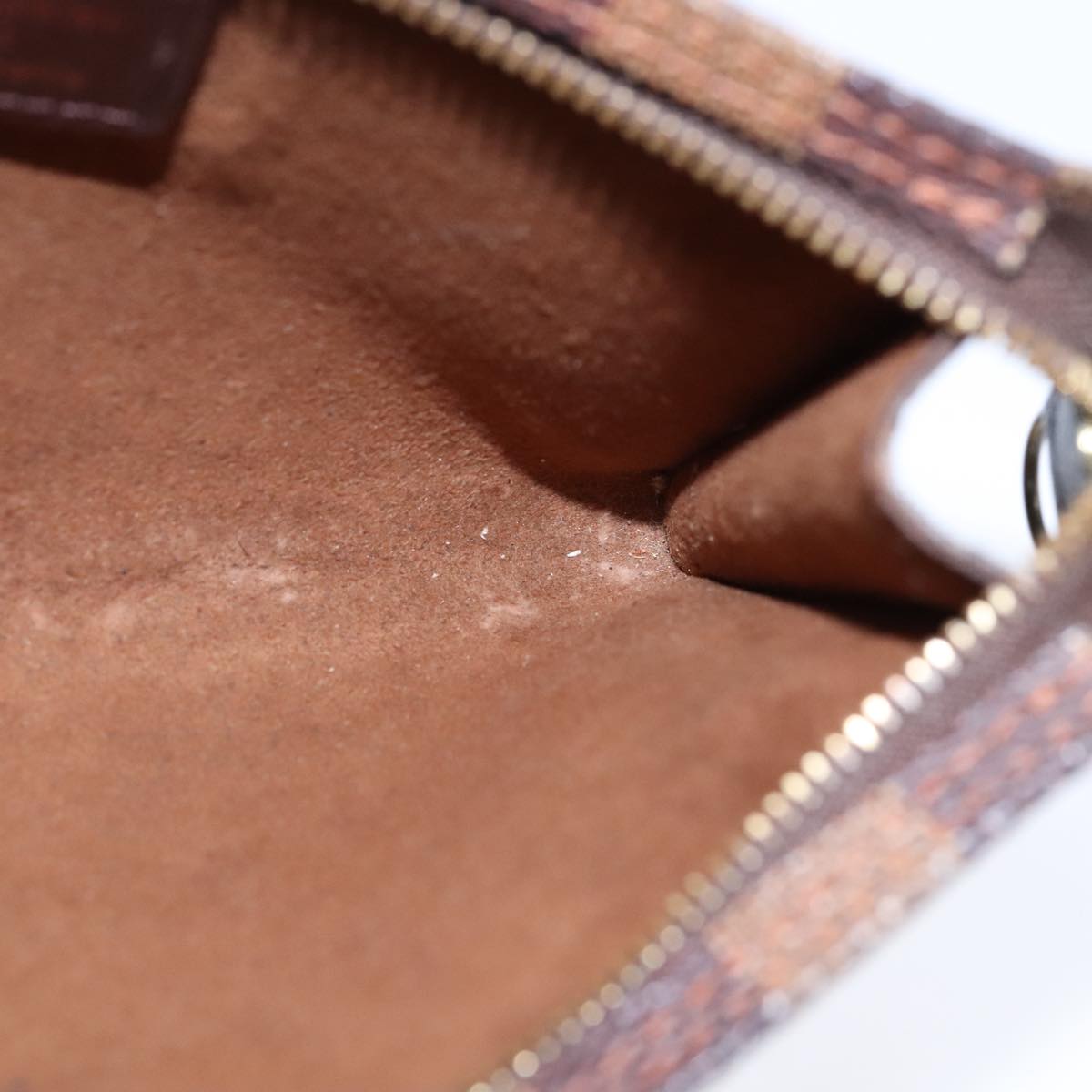 Louis Vuitton Pochette Accessoire Brown Canvas Clutch Bag (Pre-Owned)