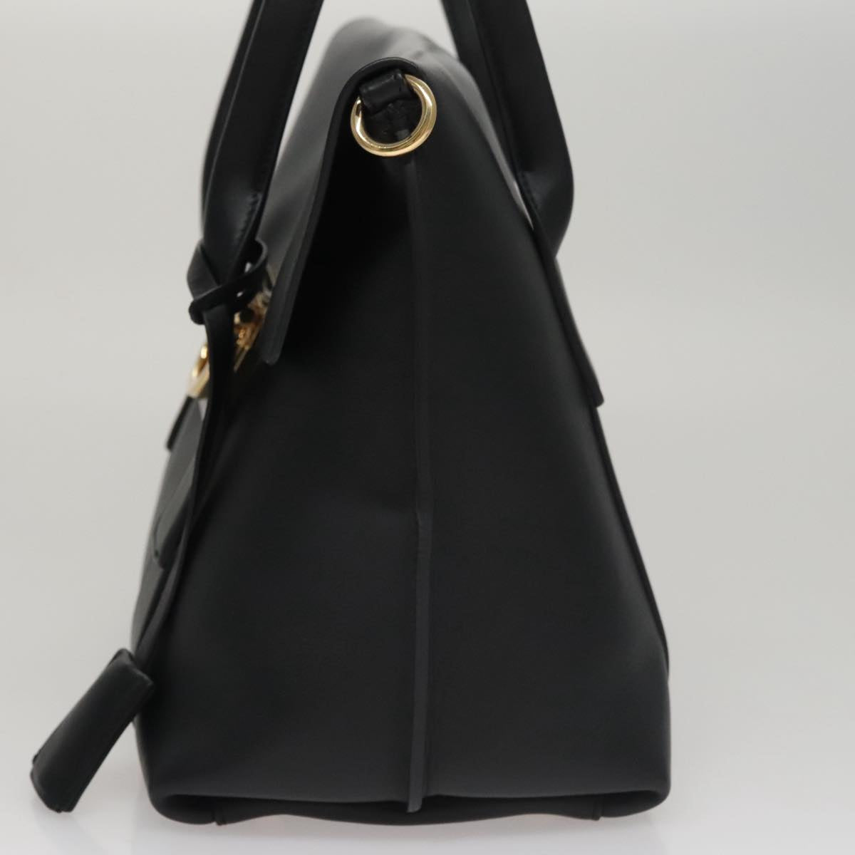 Salvatore Ferragamo Sookie Black Leather Handbag (Pre-Owned)