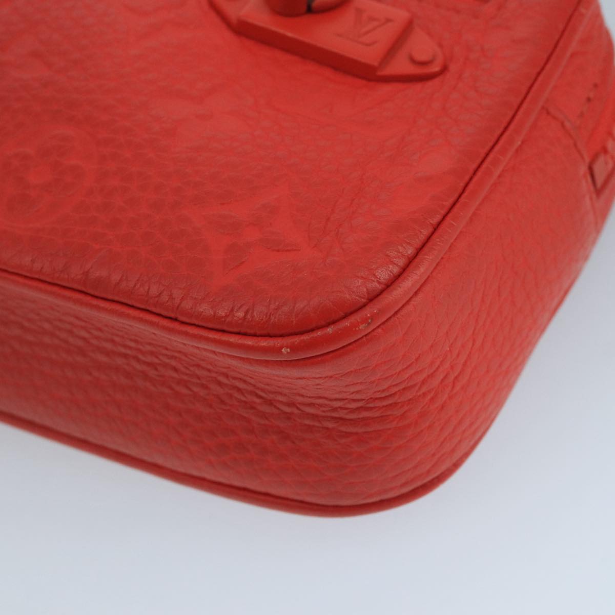 Louis Vuitton Pochette Volga Red Leather Clutch Bag (Pre-Owned)