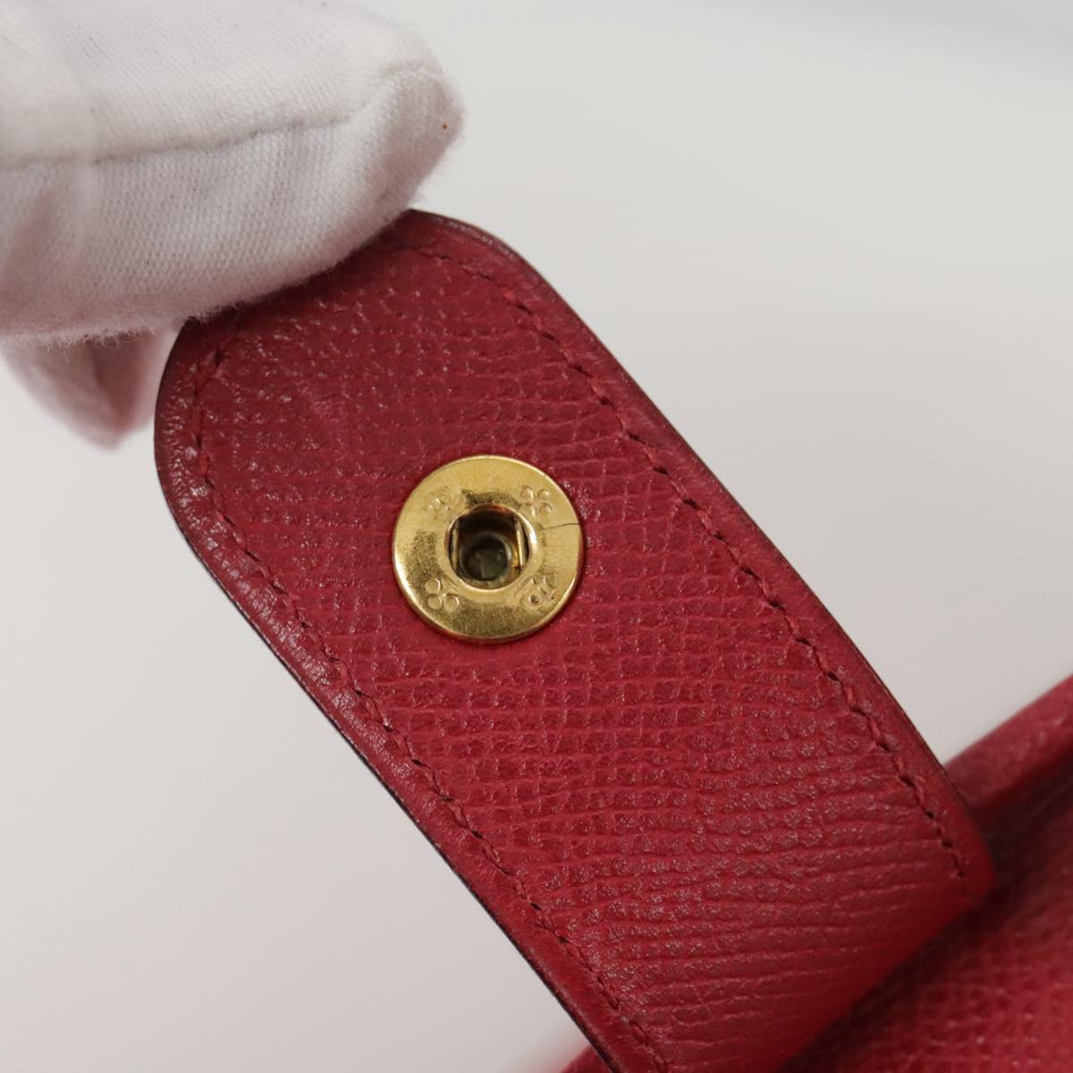 Hermès Red Leather Shoulder Bag (Pre-Owned)