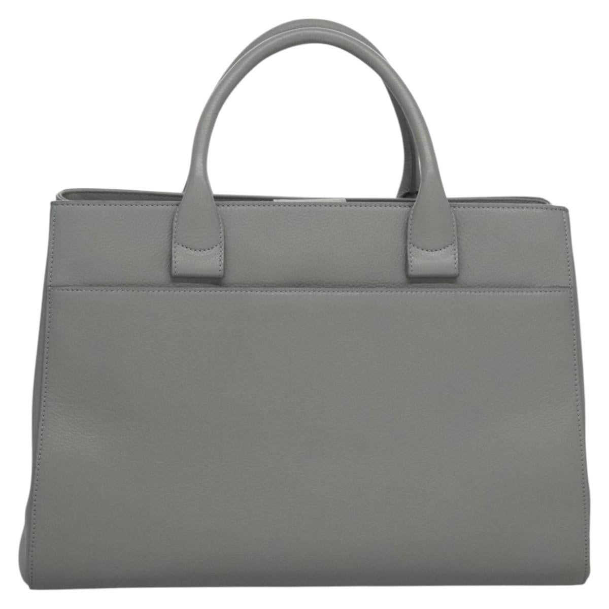 Chanel Executive Grey Leather Tote Bag (Pre-Owned)