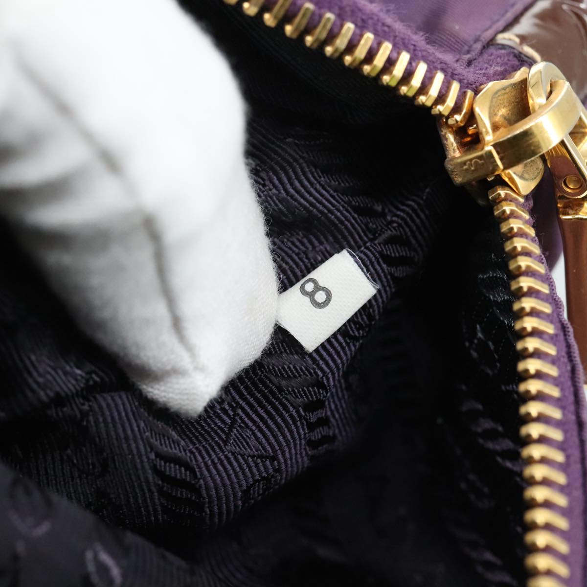 Prada Purple Synthetic Clutch Bag (Pre-Owned)