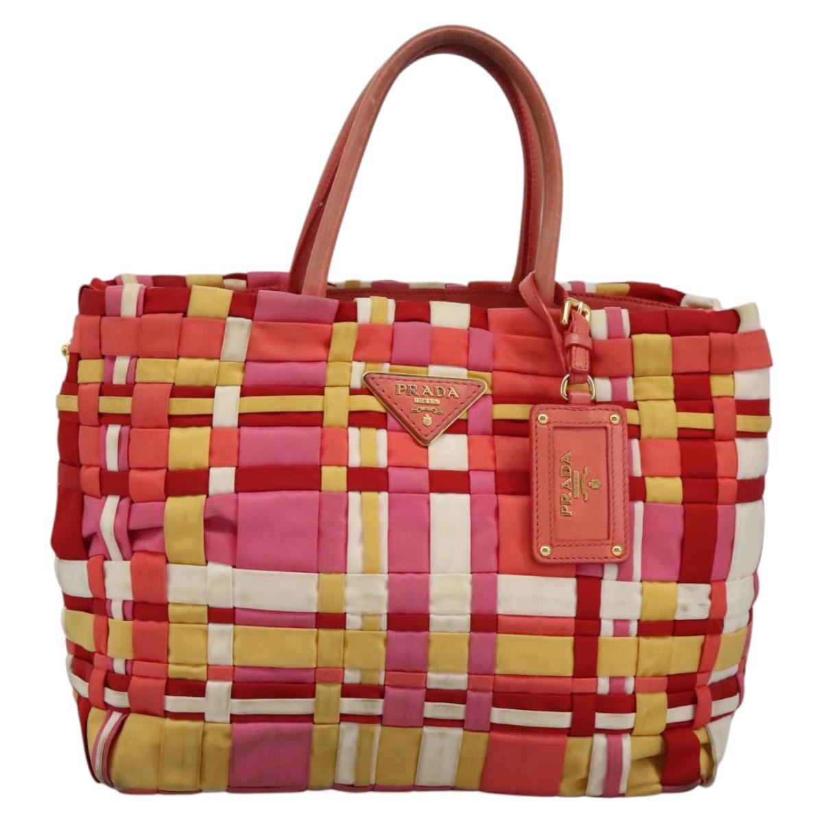 Prada Re-Nylon Red Synthetic Handbag (Pre-Owned)