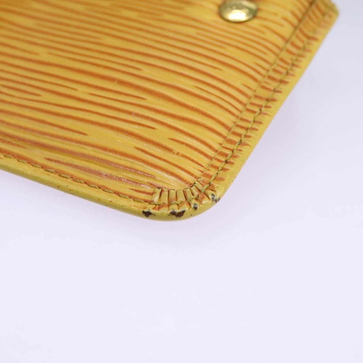 Louis Vuitton Pochette Clés Yellow Leather Wallet (Pre-Owned)