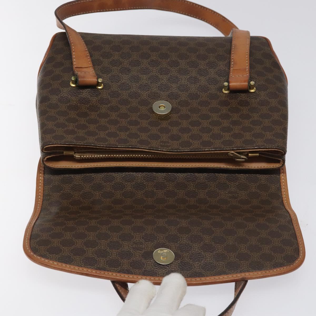 Céline Macadam Brown Canvas Handbag (Pre-Owned)