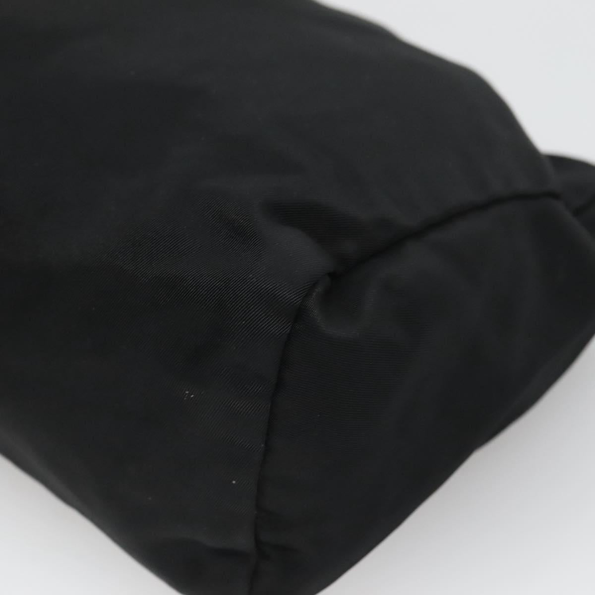 Prada Cosmetic Pouch Black Synthetic Clutch Bag (Pre-Owned)
