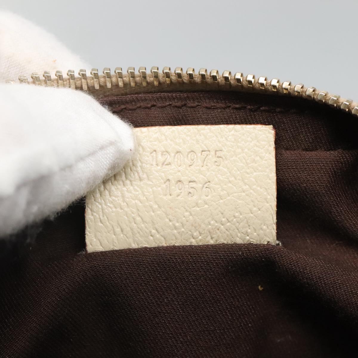 Gucci Gg Canvas Beige Canvas Shoulder Bag (Pre-Owned)