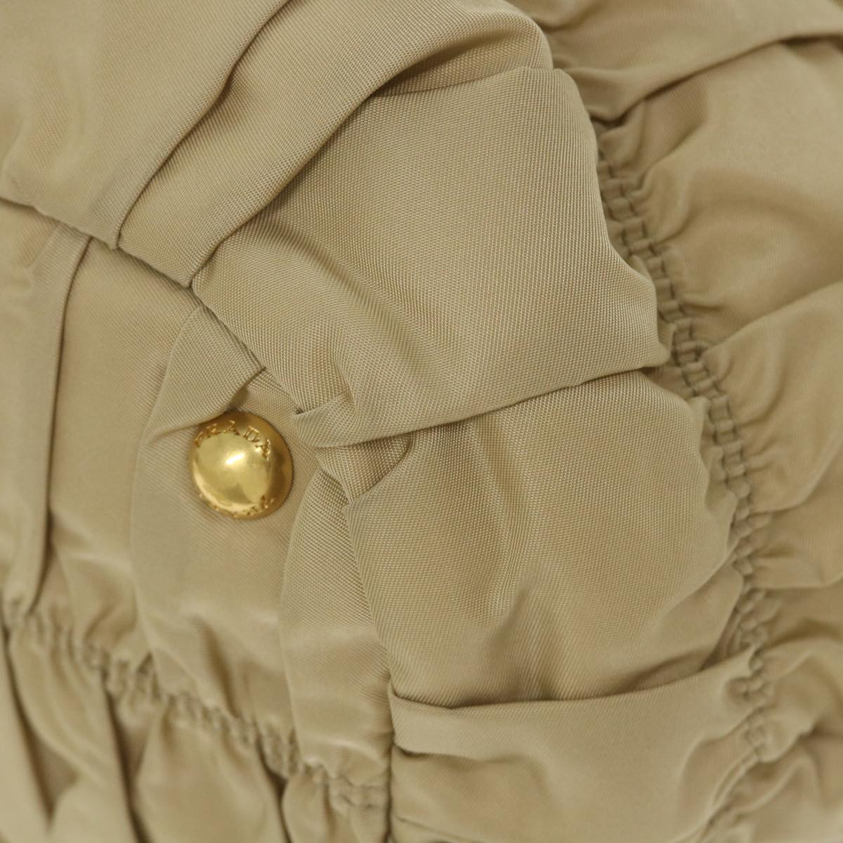 Prada Beige Synthetic Handbag (Pre-Owned)
